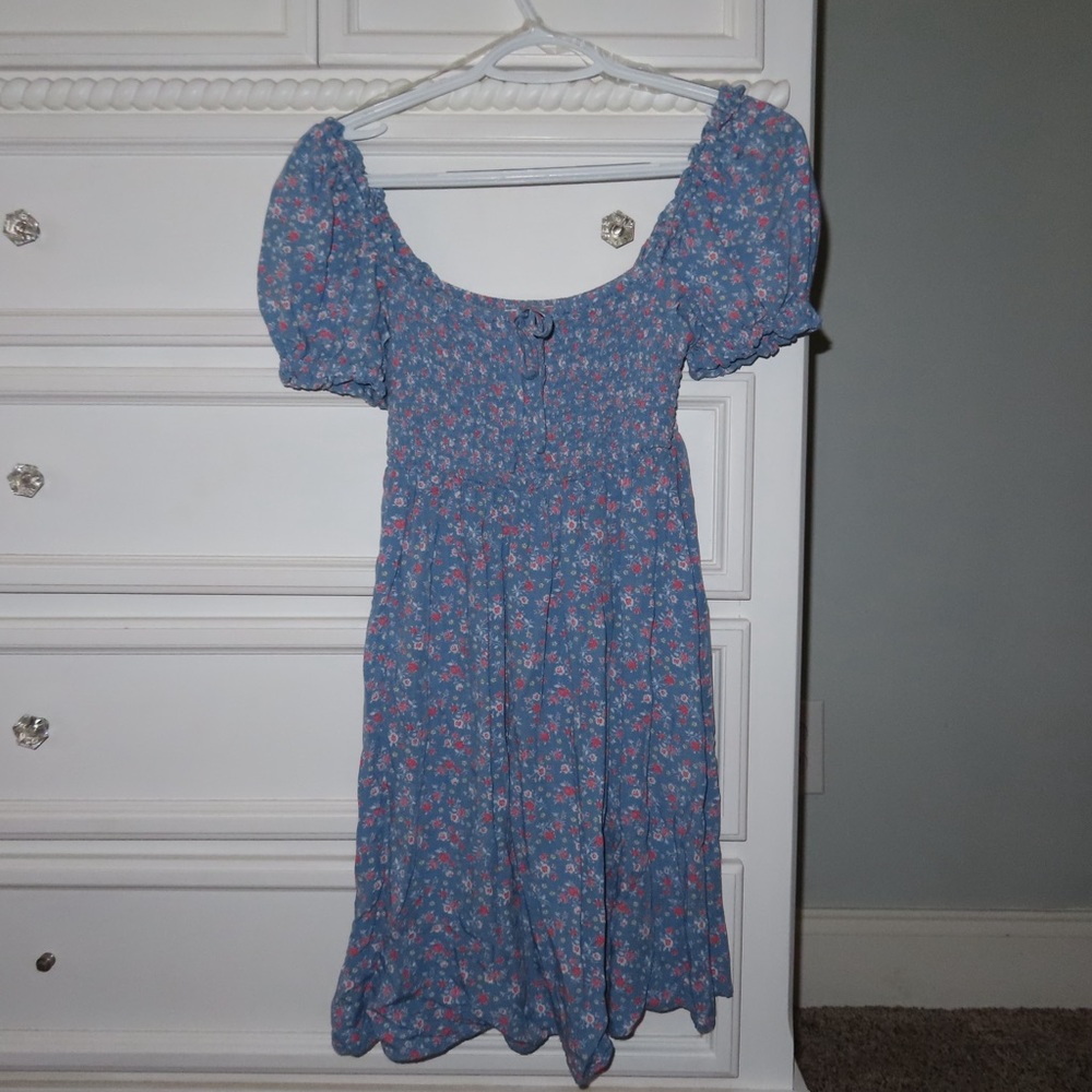 Floral Blue Dress